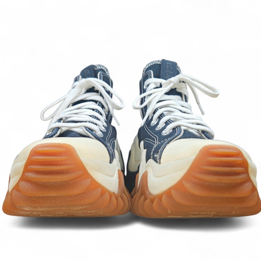 Converse Run Star Motion Platform Sneakers Women 5.5 Black High Top Gum Sole - Picture 3 of 13